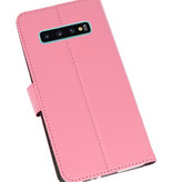 Wallet Cases Hoesje voor Samsung Galaxy S10 Plus Roze