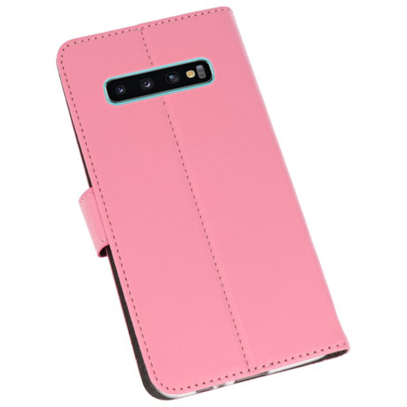 Wallet Cases Hülle für Samsung Galaxy S10 Plus Pink