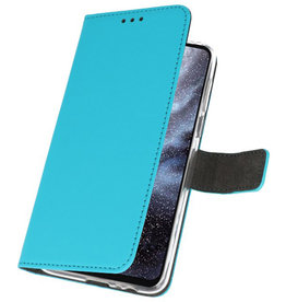 Funda Cartera Funda para Samsung Galaxy A8s Azul