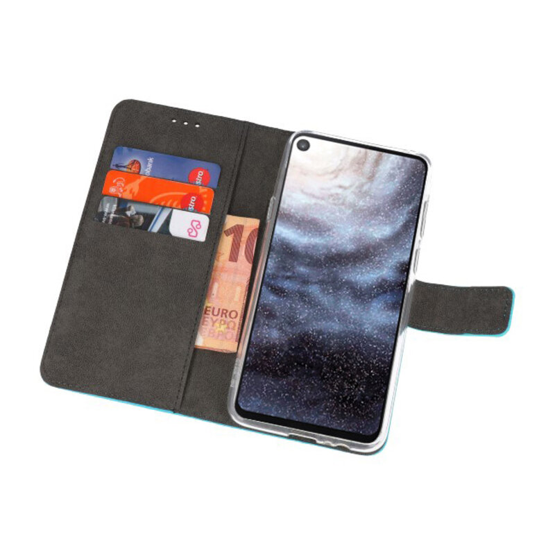 Etuis portefeuille Etui pour Samsung Galaxy A8s Bleu