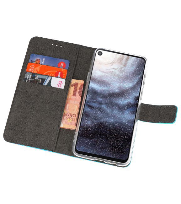 Wallet Cases Hoesje voor Samsung Galaxy A8s Blauw