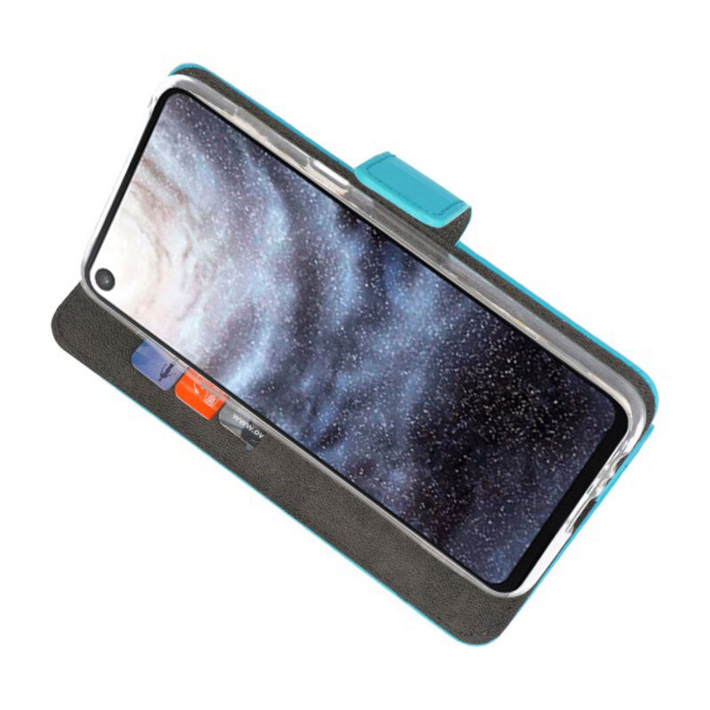Etuis portefeuille Etui pour Samsung Galaxy A8s Bleu