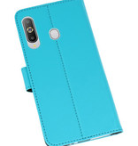 Wallet Cases Hoesje voor Samsung Galaxy A8s Blauw