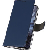 Wallet Cases Hoesje voor Samsung Galaxy A8s Navy