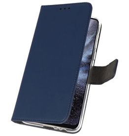 Etuis portefeuille Etui pour Samsung Galaxy A8s Navy