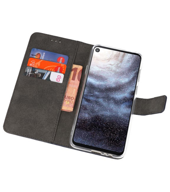 Wallet Cases Hülle für Samsung Galaxy A8s Navy