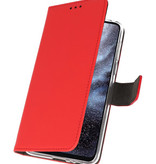 Funda Cartera Funda para Samsung Galaxy A8s Rojo