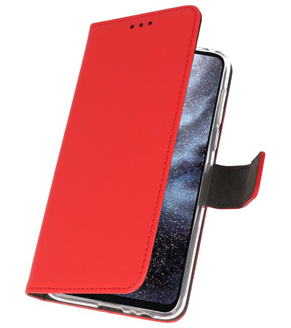 Wallet Cases Hoesje voor Samsung Galaxy A8s Rood