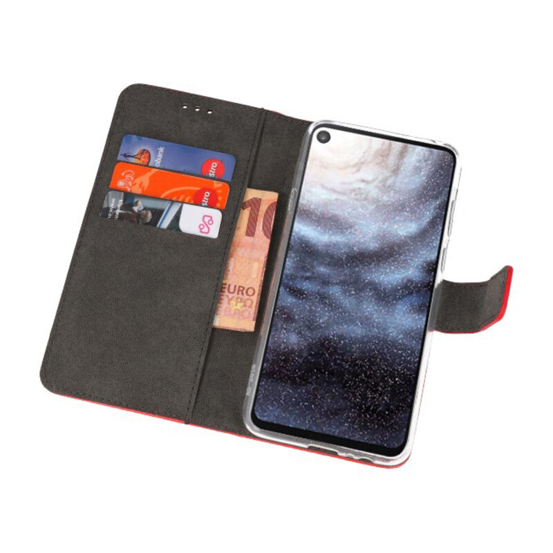 Veske Tasker Etui til Samsung Galaxy A8s Rød