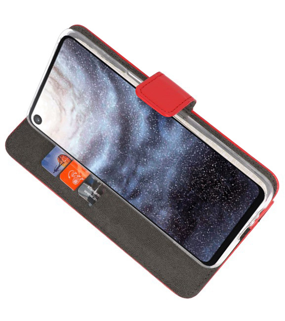 Wallet Cases Hoesje voor Samsung Galaxy A8s Rood