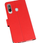 Etuis portefeuille pour Samsung Galaxy A8s Red