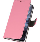 Funda Wallet Funda para Samsung Galaxy A8s Rosa