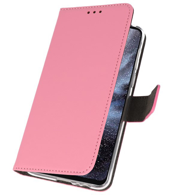 Funda Wallet Funda para Samsung Galaxy A8s Rosa