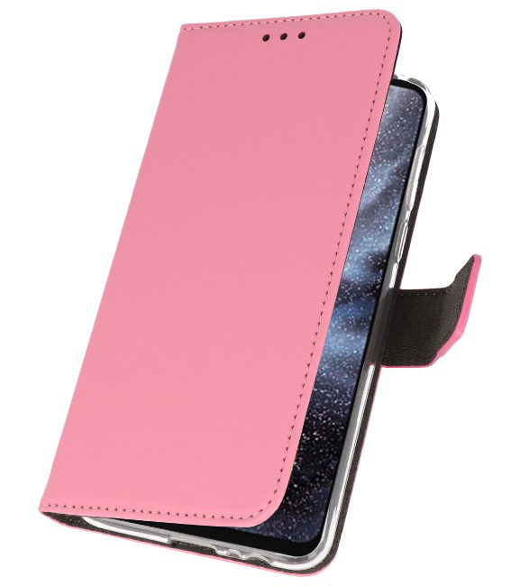 Wallet Cases Hoesje voor Samsung Galaxy A8s Roze