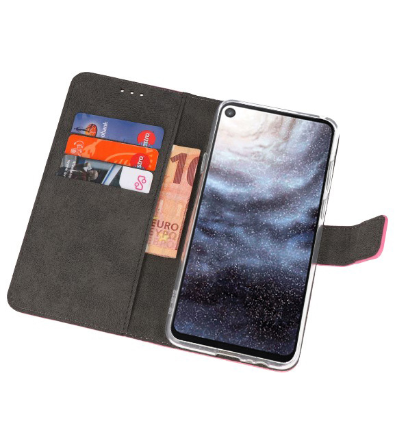 Wallet Cases Hülle für Samsung Galaxy A8s Pink
