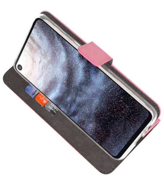 Funda Wallet Funda para Samsung Galaxy A8s Rosa