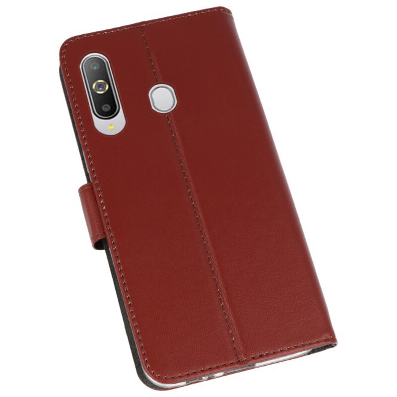Funda Cartera Funda para Samsung Galaxy A8s Marrón