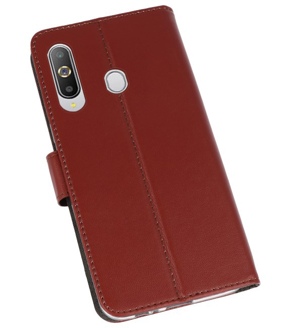 Funda Cartera Funda para Samsung Galaxy A8s Marrón