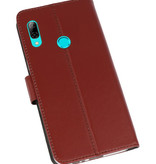 Wallet Cases Hoesje voor Huawei P Smart 2019 Bruin