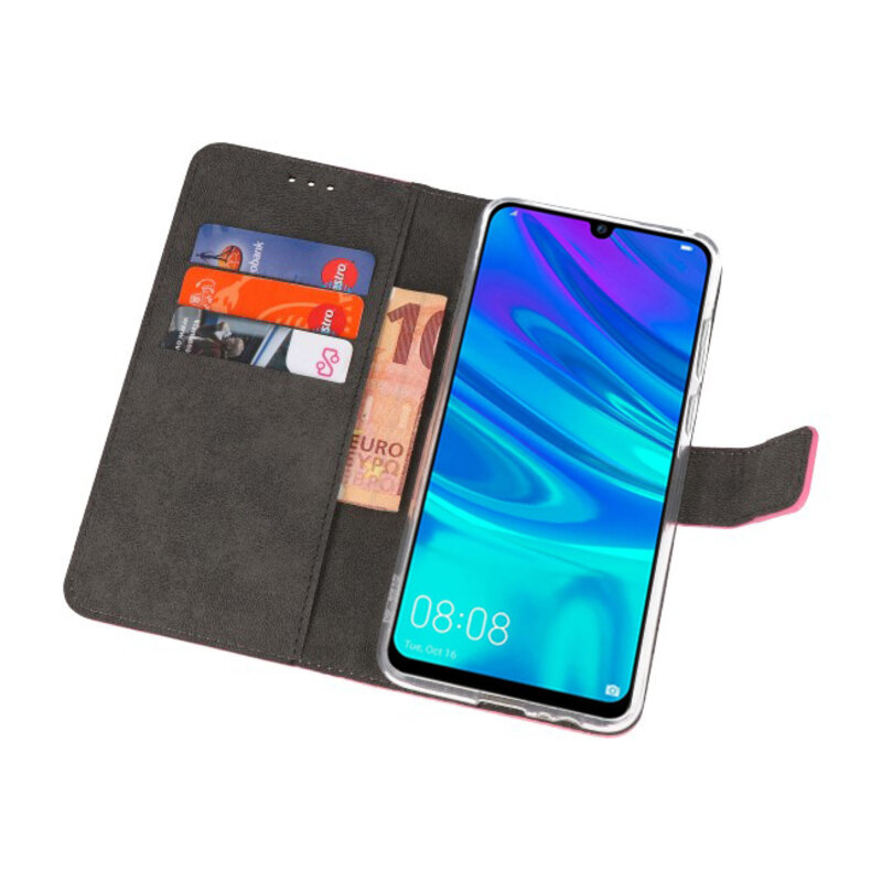 Wallet Cases Hoesje voor Huawei P Smart 2019 Roze