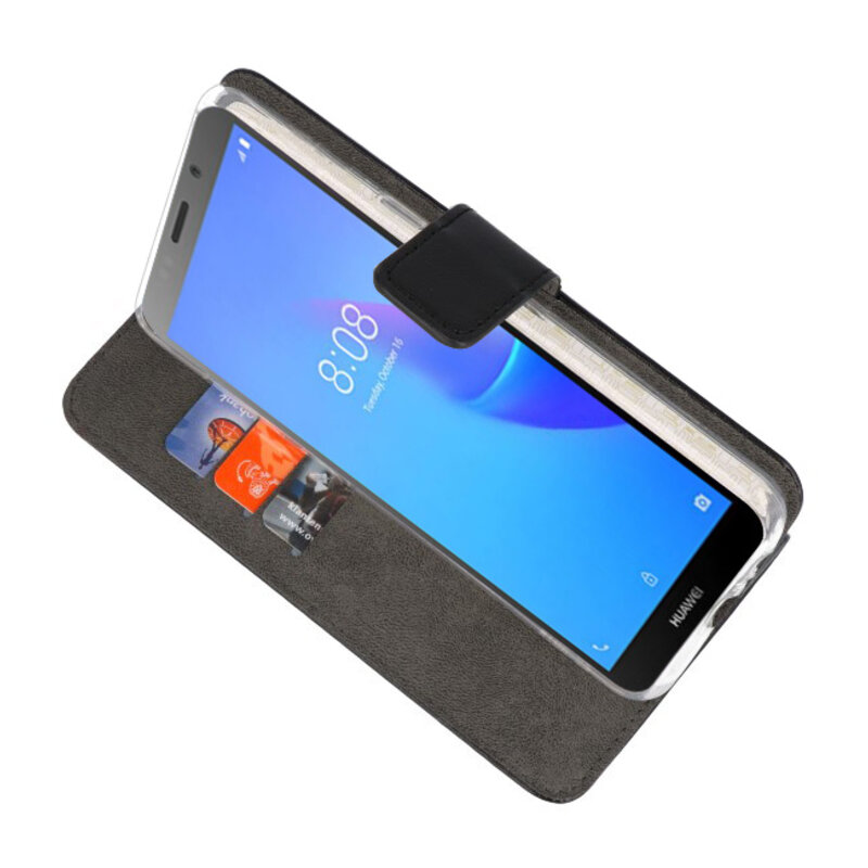Custodia a Portafoglio per Huawei Y5 Lite 2018 Nera