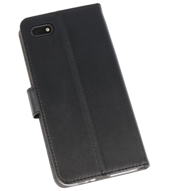 Casos Funda Cartera para Huawei Y5 Lite 2018 Negro