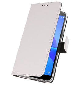 Wallet Cases Hoesje voor Huawei Y5 Lite 2018 Wit