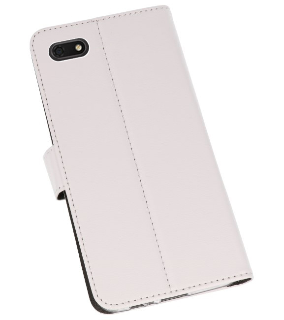 Casos Funda Cartera para Huawei Y5 Lite 2018 Blanco