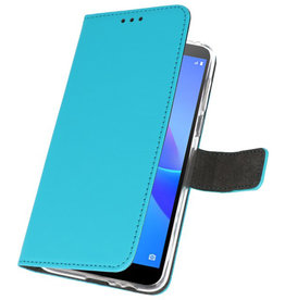 Custodia a Portafoglio per Huawei Y5 Lite 2018 Blu