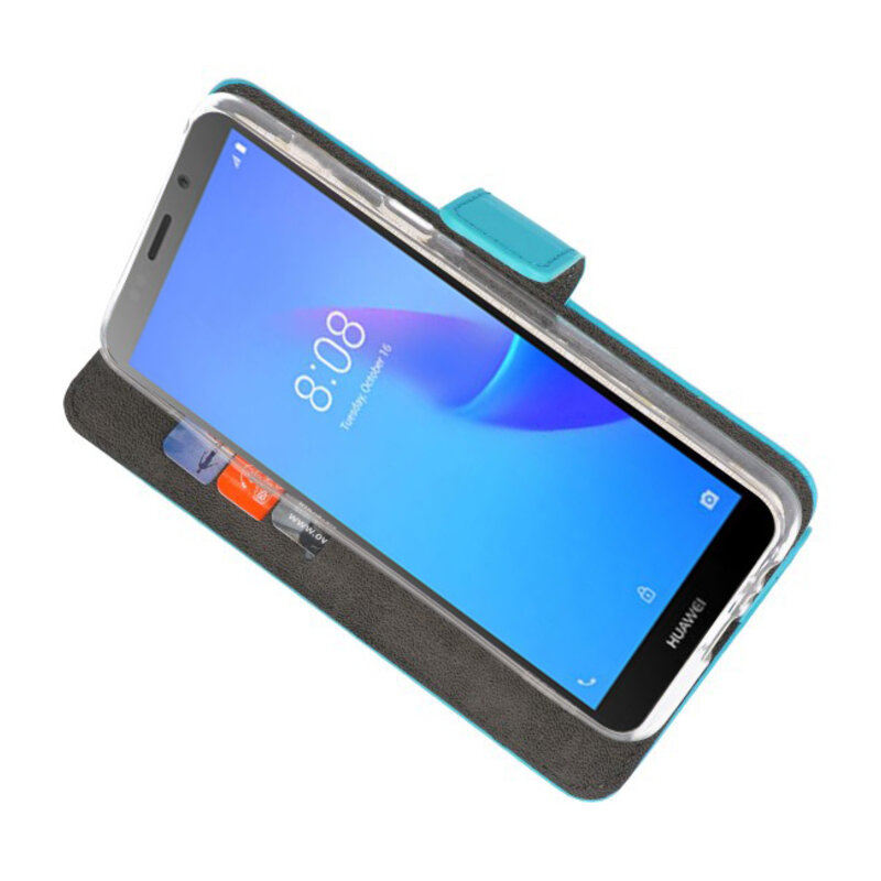 Wallet Cases Case für Huawei Y5 Lite 2018 Blau