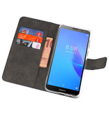 Wallet Cases Hoesje voor Huawei Y5 Lite 2018 Navy