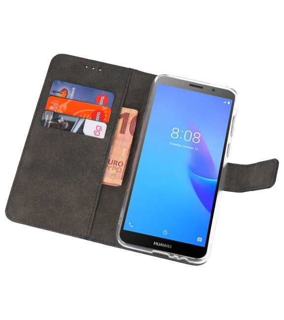 Brieftasche Tasche für Huawei Y5 Lite 2018 Navy