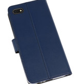 Wallet Cases Hoesje voor Huawei Y5 Lite 2018 Navy