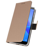 Custodia a Portafoglio per Huawei Y5 Lite 2018 Gold