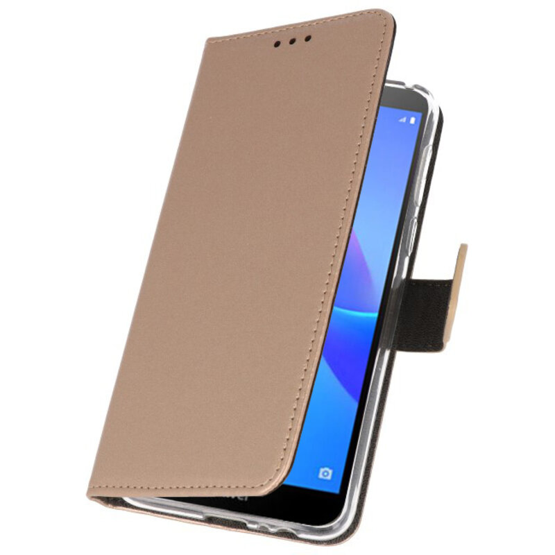Custodia a Portafoglio per Huawei Y5 Lite 2018 Gold