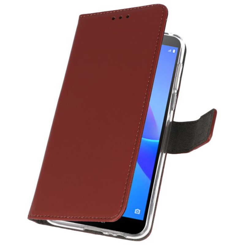 Etuis portefeuille Etui pour Huawei Y5 Lite 2018 Marron