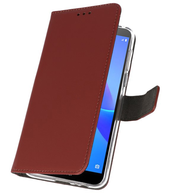 Wallet Cases Hoesje voor Huawei Y5 Lite 2018 Bruin