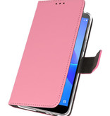 Casos Funda Cartera para Huawei Y5 Lite 2018 Rosa