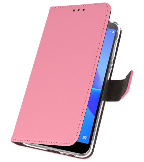 Casos Funda Cartera para Huawei Y5 Lite 2018 Rosa