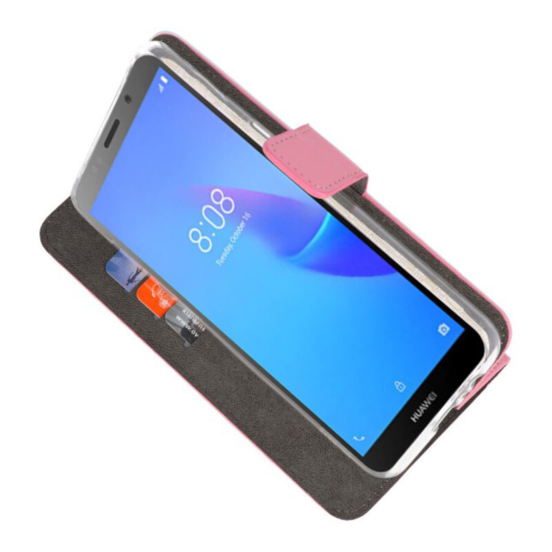 Etuis portefeuille Etui pour Huawei Y5 Lite 2018 Rose