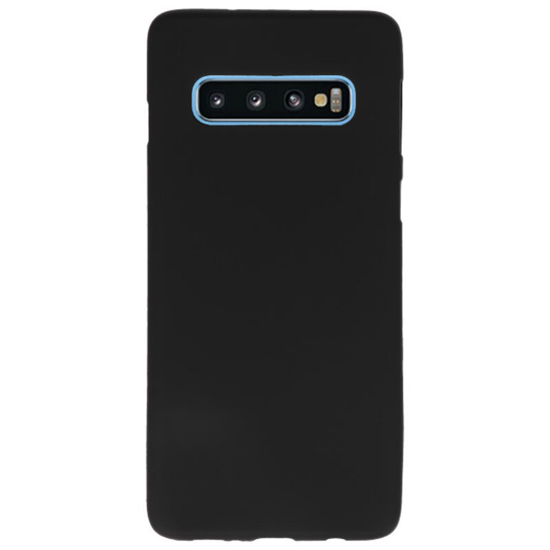 Custodia in TPU a colori per Samsung Galaxy S10 nero