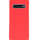 Coque en TPU couleur pour Samsung Galaxy S10 rouge
