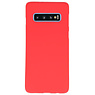 Color TPU Hoesje voor Samsung Galaxy S10 Rood