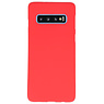 Coque en TPU couleur pour Samsung Galaxy S10 rouge