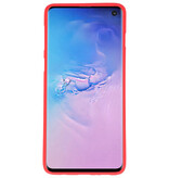 Funda TPU en color para Samsung Galaxy S10 rojo.