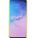 Color TPU case for Samsung Galaxy S10 yellow