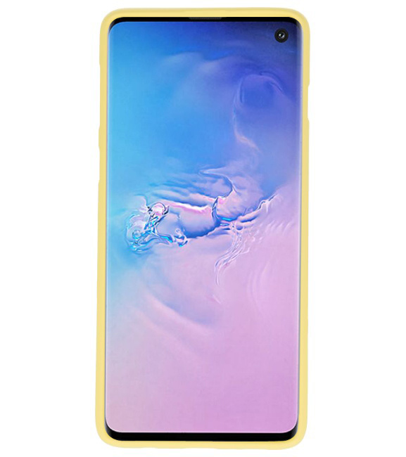 Color TPU case for Samsung Galaxy S10 yellow