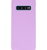 Color TPU case for Samsung Galaxy S10 purple