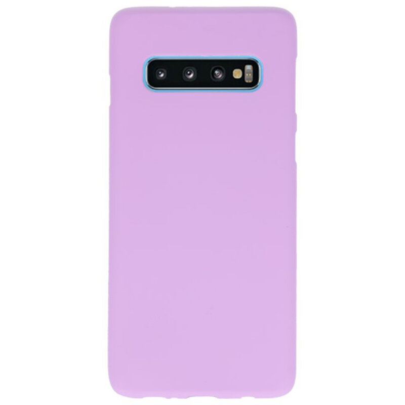 Coque TPU couleur pour Samsung Galaxy S10 violet