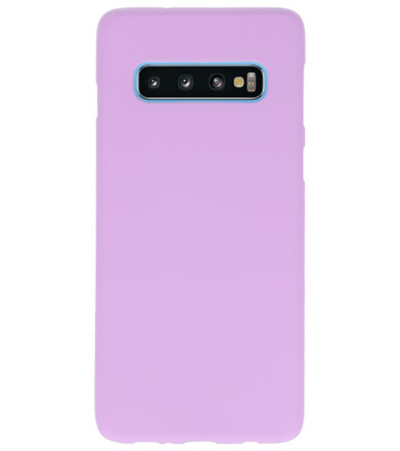 Color TPU case for Samsung Galaxy S10 purple